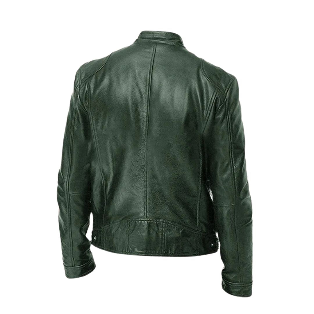 Veste en Cuir Décontractée