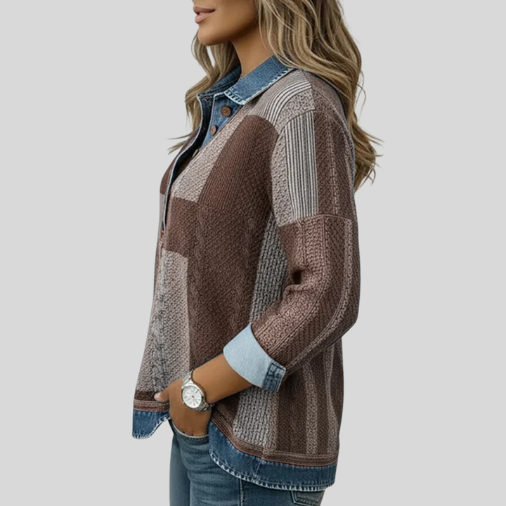 Meridell™ | Sweat-shirt à imprimé colorblock