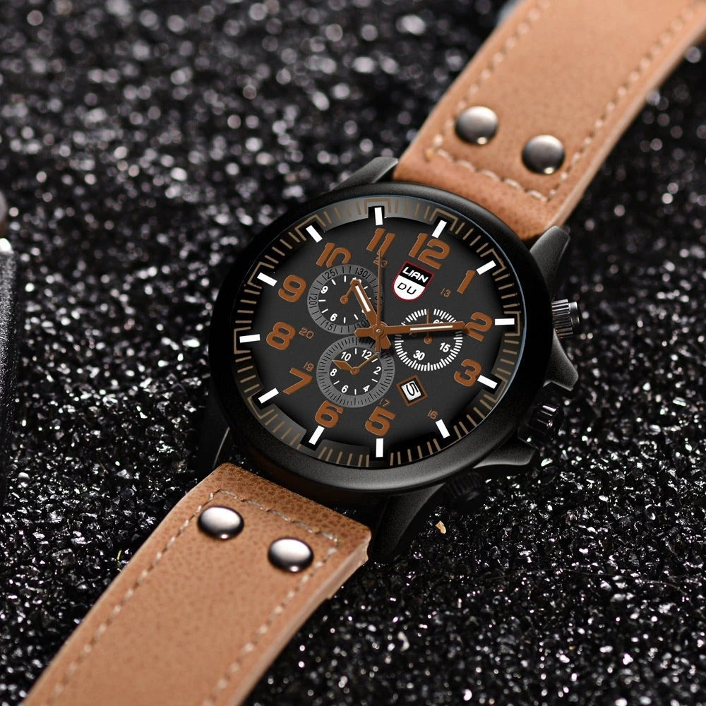 La Montre en Cuir de Vache Fieldline