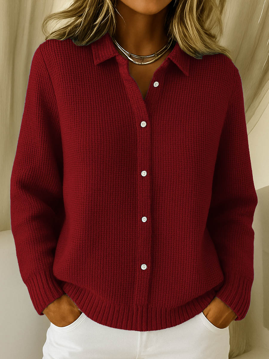 Cardigan Femme en Maille avec Boutons