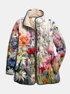 Kaia | Veste Matelassée Vintage avec Imprimé Floral