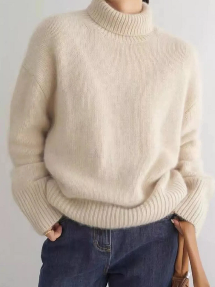 Scarlett | Pull Col Roulé à Épaules Tombantes