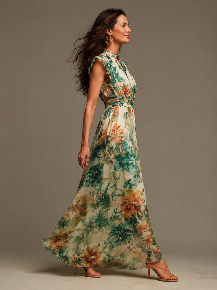 Grace | Chiffon Tropical Peint