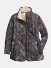 Niva | Veste Matelassée avec Imprimé Floral Vintage