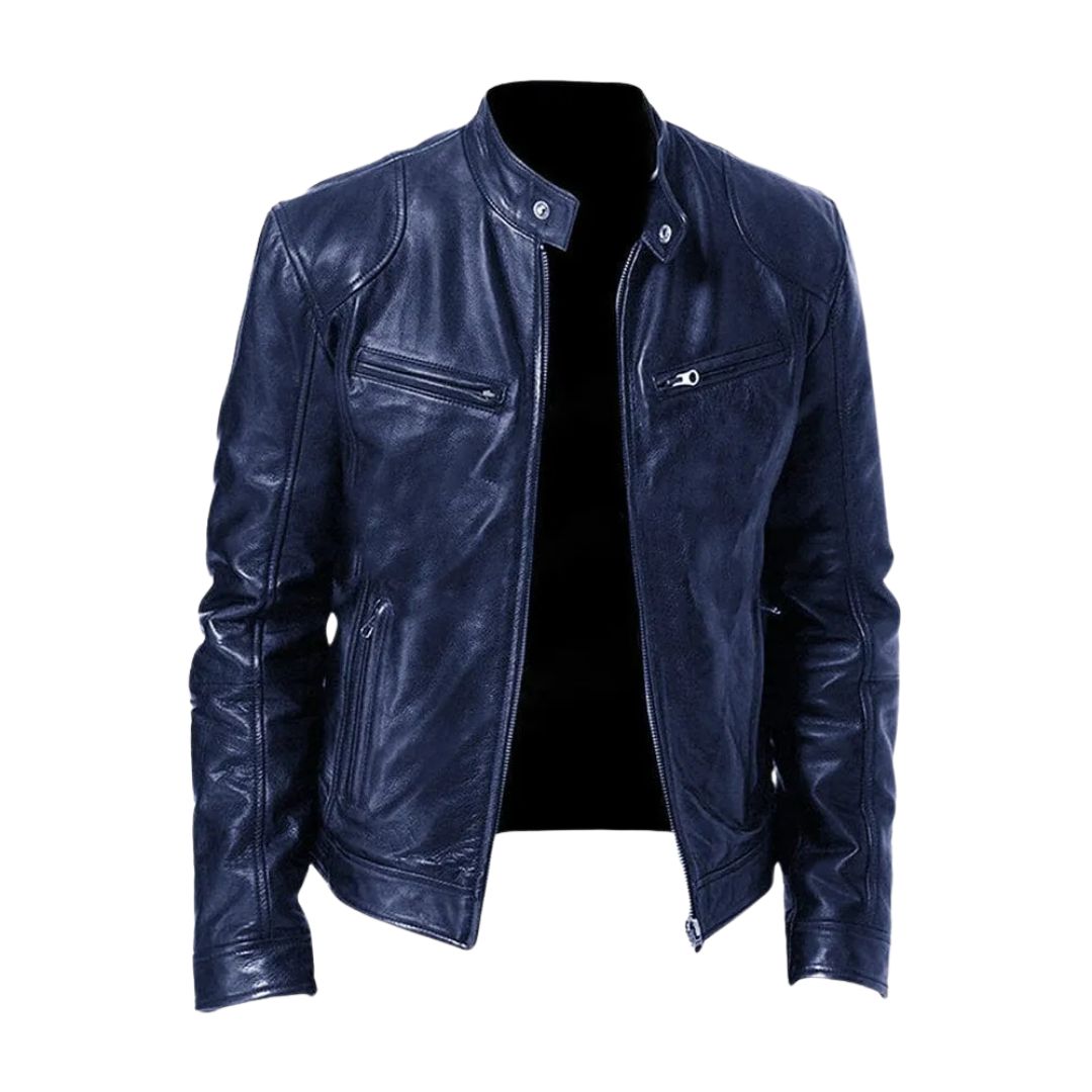 Veste en Cuir Décontractée