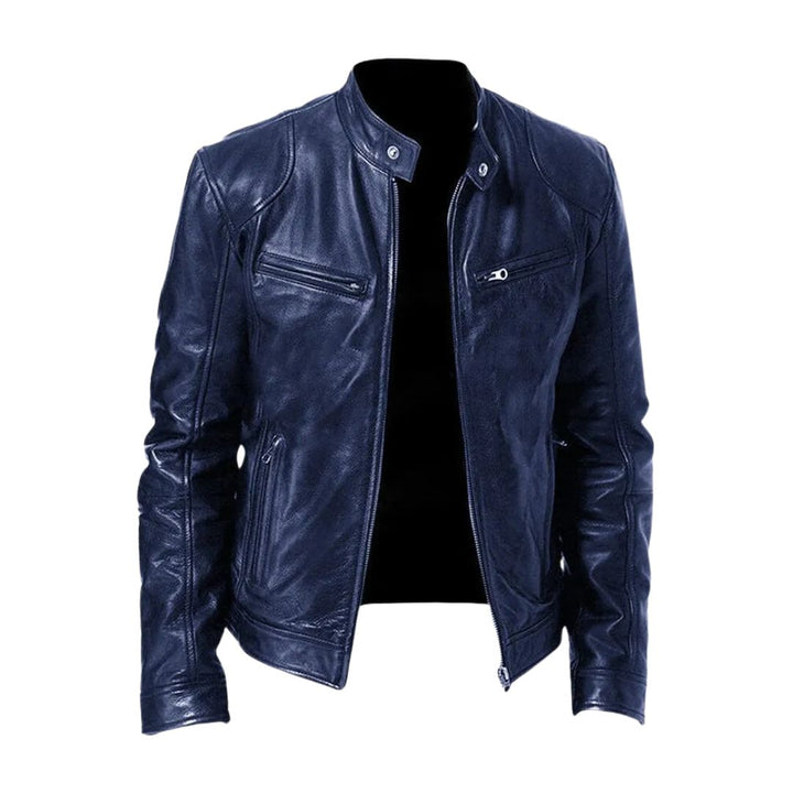 Veste en Cuir Décontractée