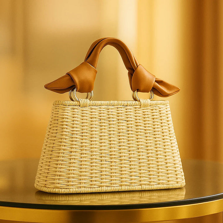 SAC À MAIN EN PAILLE TISSÉE AVA RAE
