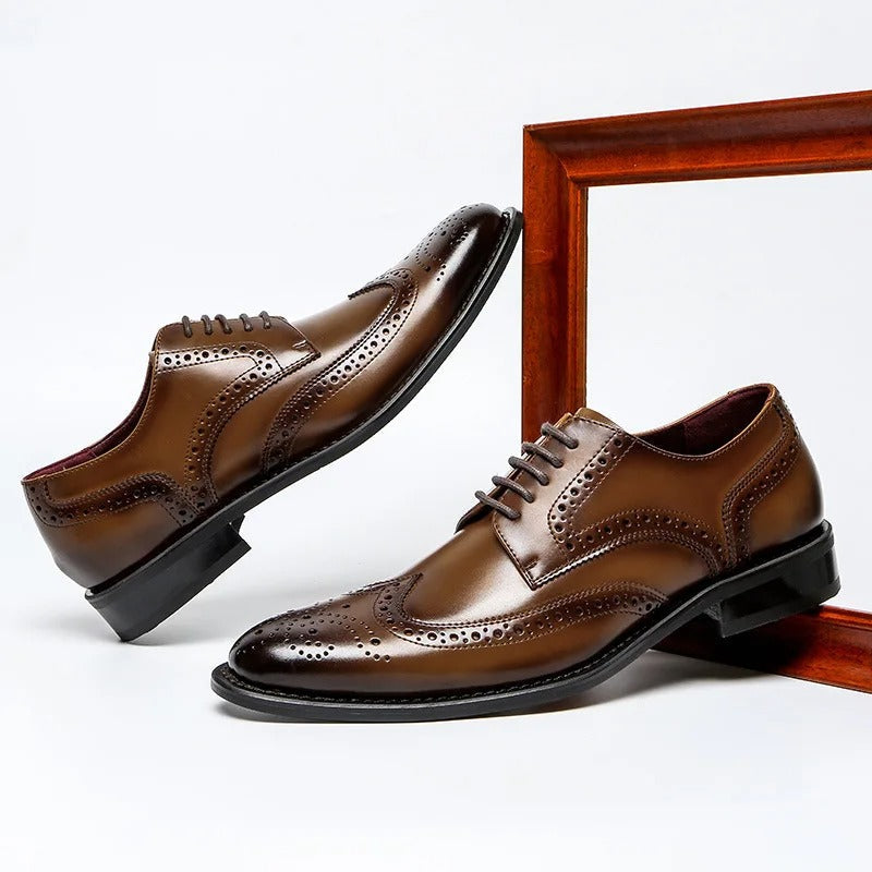 Brogues en Cuir de Vache 100% Pembroke
