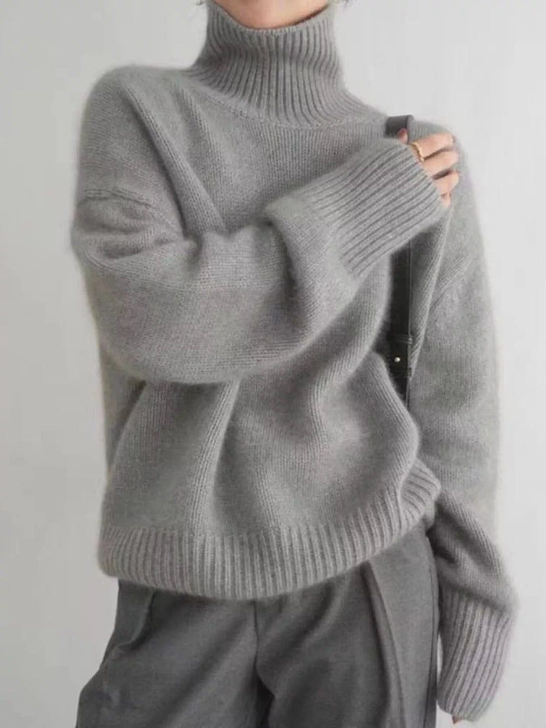 Scarlett | Pull Col Roulé à Épaules Tombantes