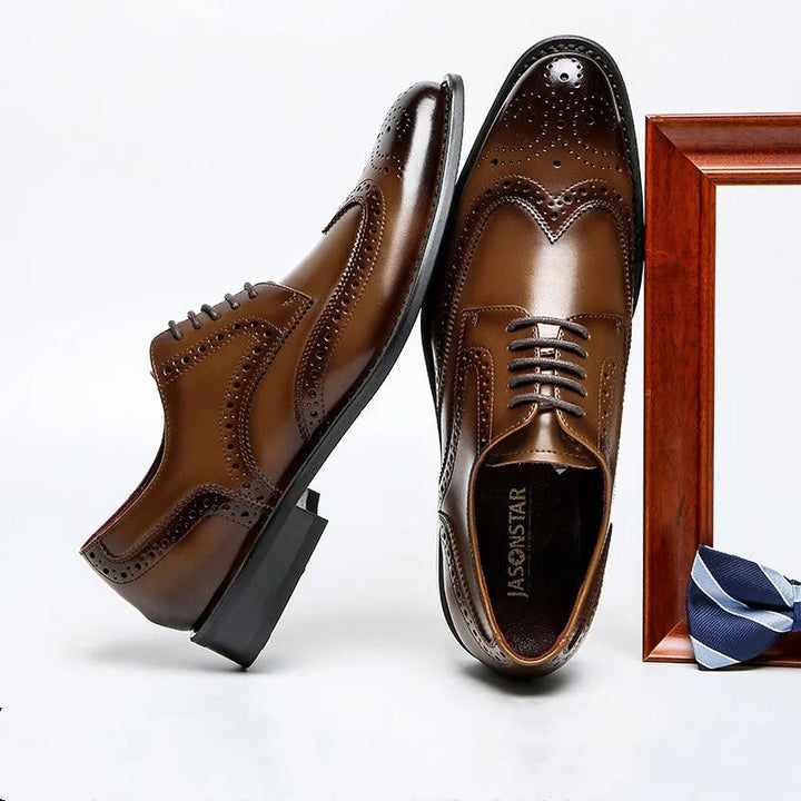 Brogues en Cuir de Vache 100% Pembroke