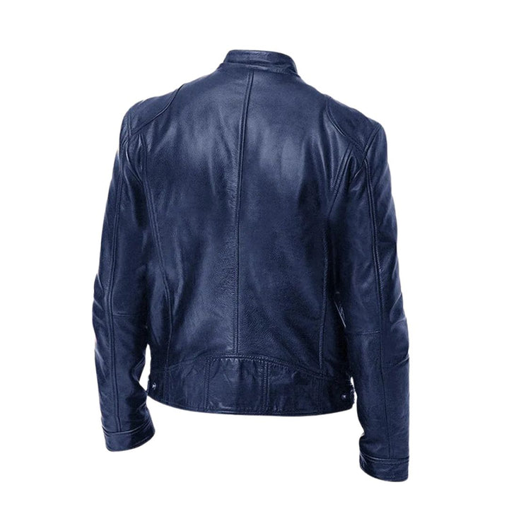 Veste en Cuir Décontractée