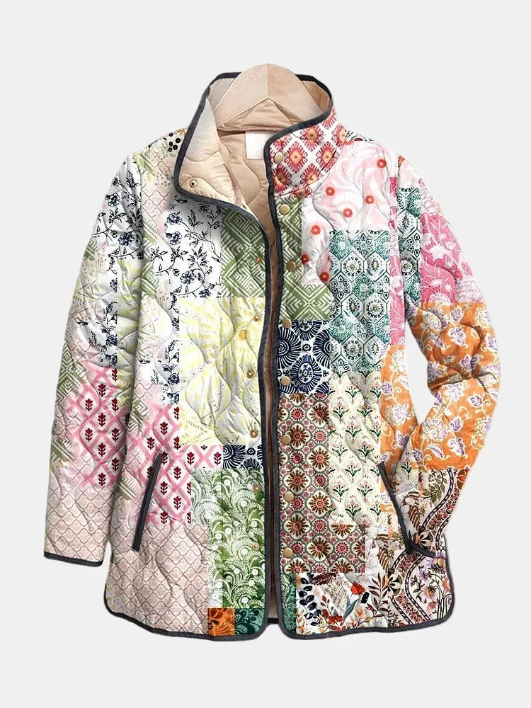 Suri | Veste Matelassée Décontractée avec Imprimé Floral