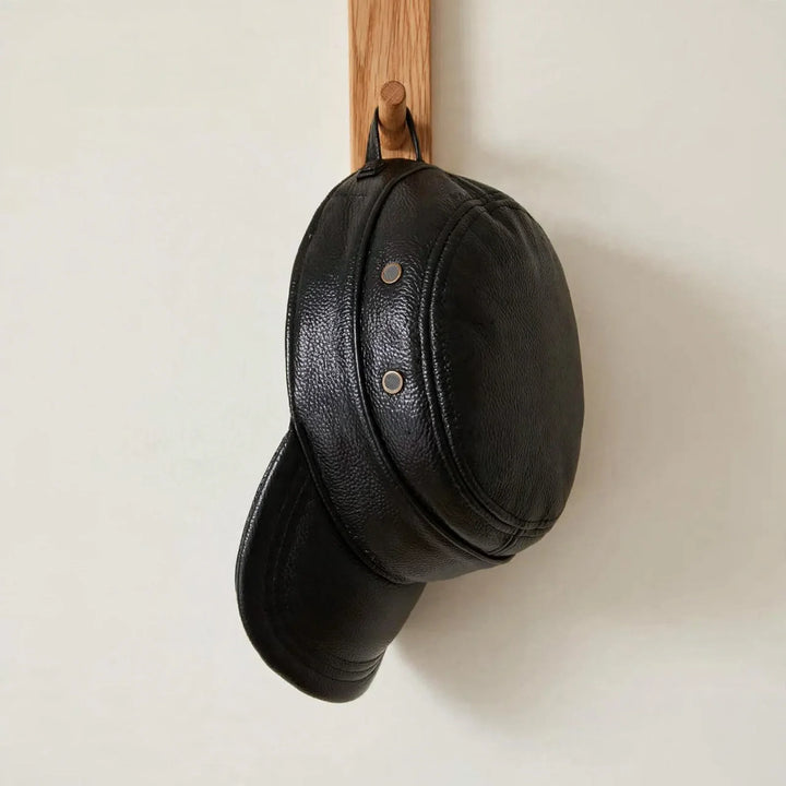 Casquette en cuir Castano