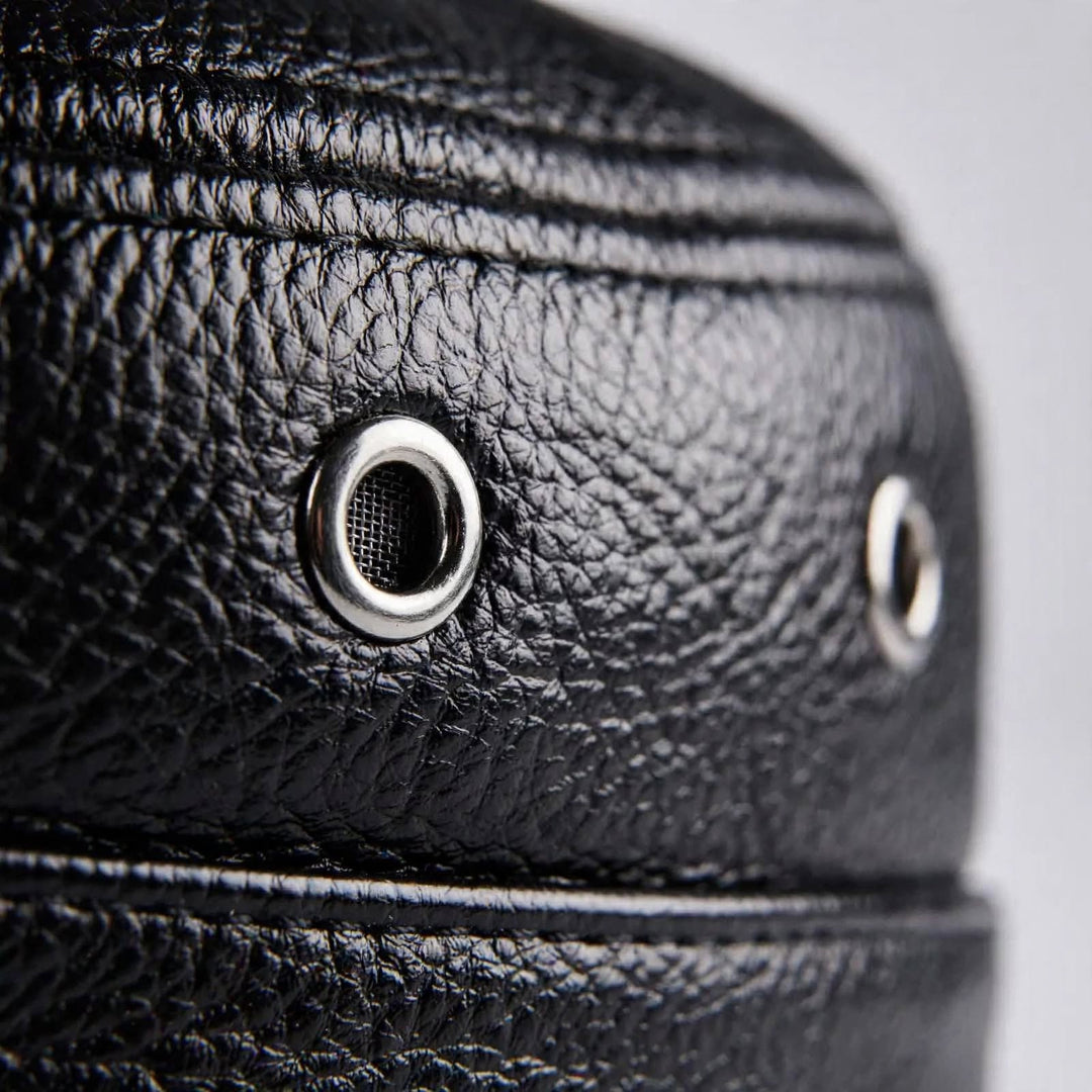 Casquette en cuir Castano