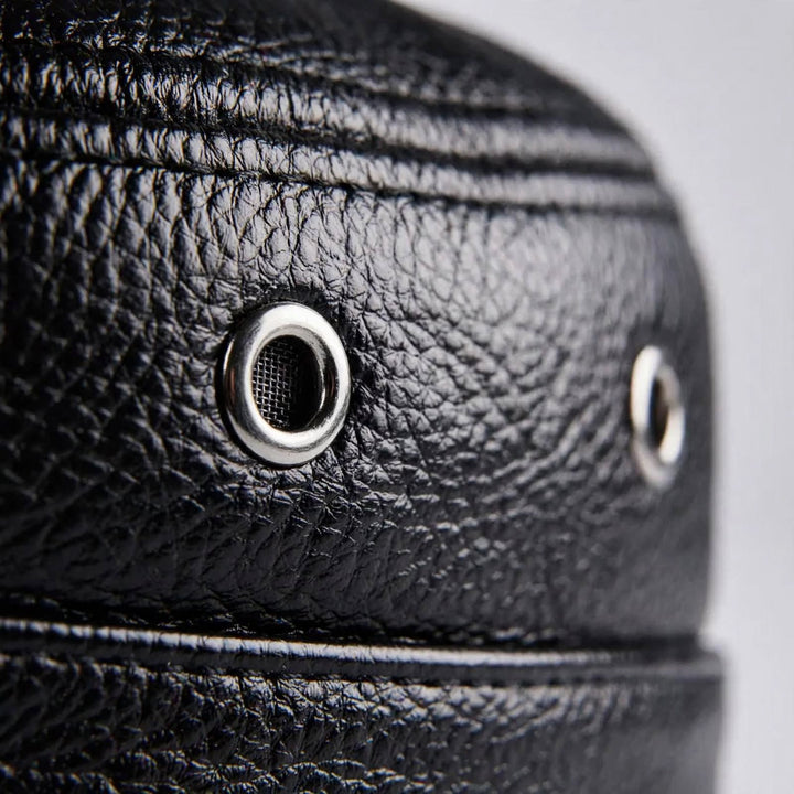 Casquette en cuir Castano