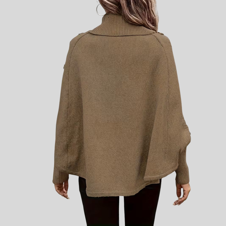 Norelle™ | Pull à col montant en tricot torsadé