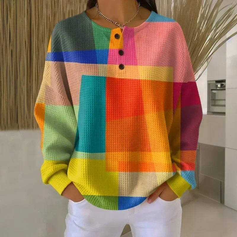 Rosalinde | Pull Henley Gaufré