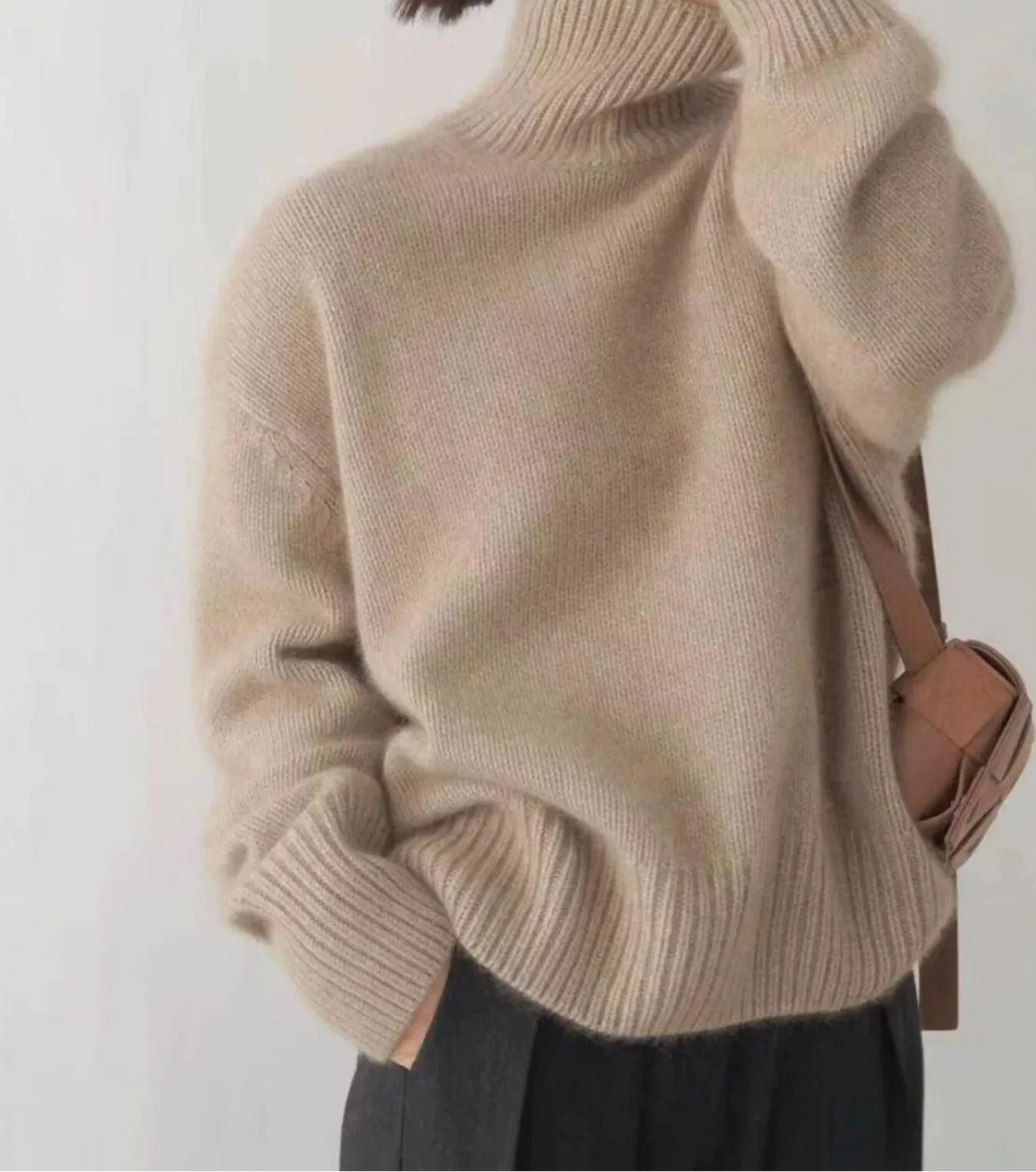 Scarlett | Pull Col Roulé à Épaules Tombantes
