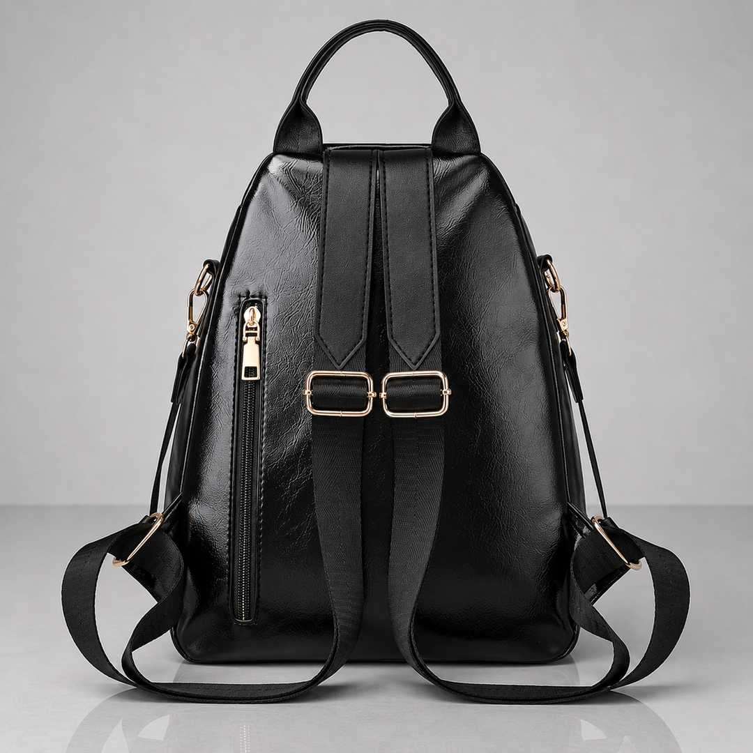 SAC À DOS EN CUIR LÉOPARD LILIAN