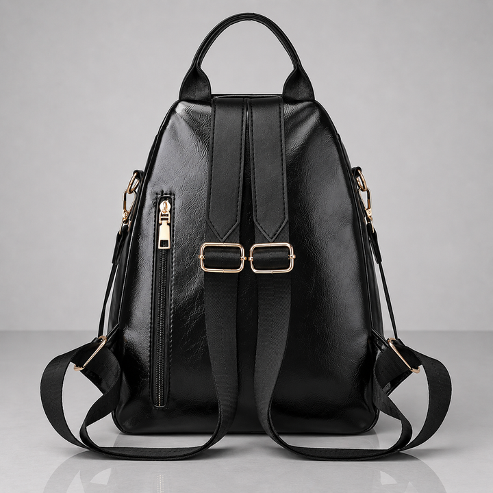 SAC À DOS EN CUIR LÉOPARD LILIAN