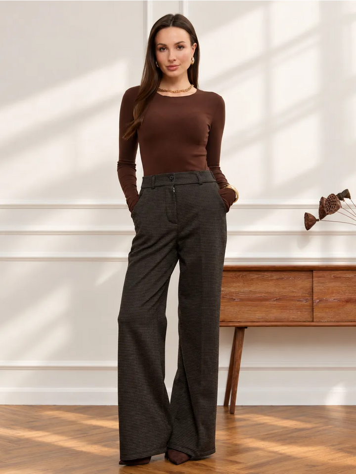 Clémence | Pantalon large chaud en laine