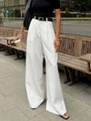 Pantalons larges unis sans ceinture
