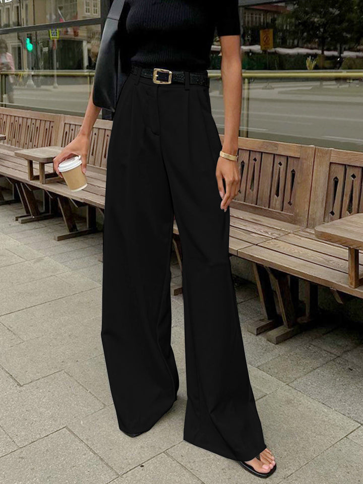 Pantalons larges unis sans ceinture