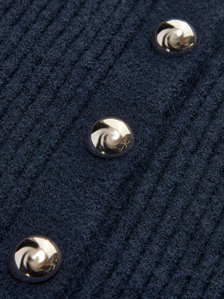 Cardigan à Boutons Abattus
