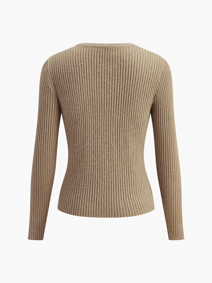 Cardigan à Boutons Abattus
