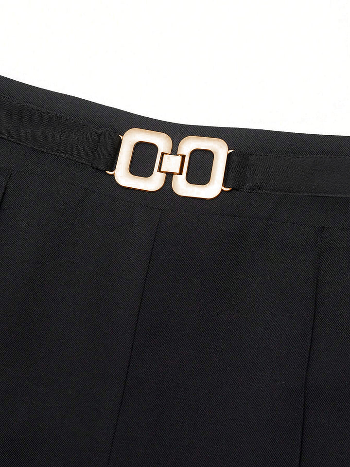 Pantalon à Liens Métalliques