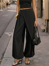 Pantalon large à superposition asymétrique