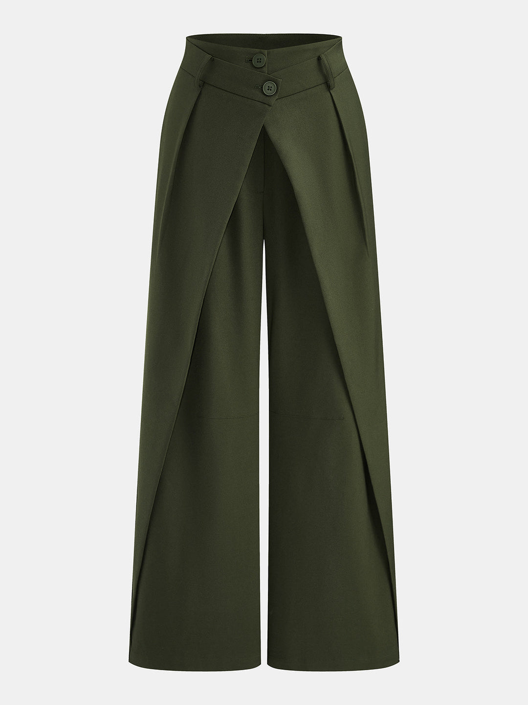 Pantalons larges à taille croisée