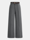 Pantalons larges plissés ceinturés sur mesure