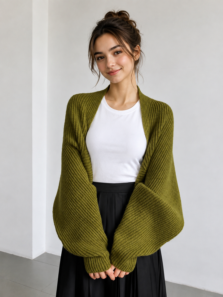 Gilet en Tricot Ouvert