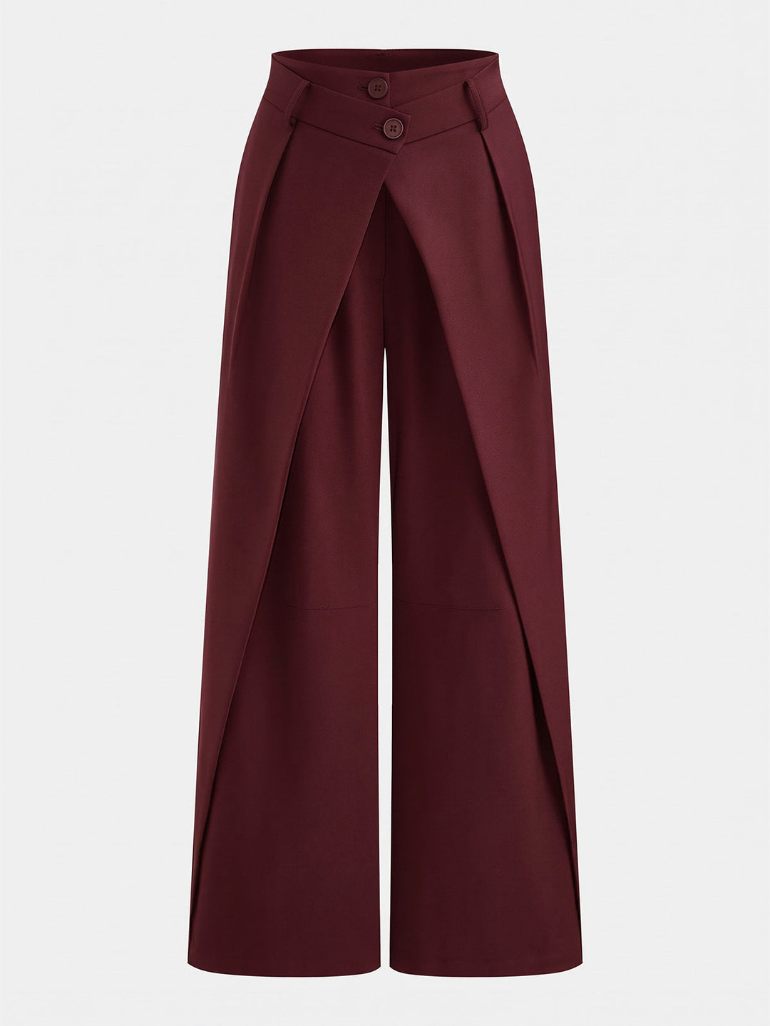 Pantalons larges à taille croisée