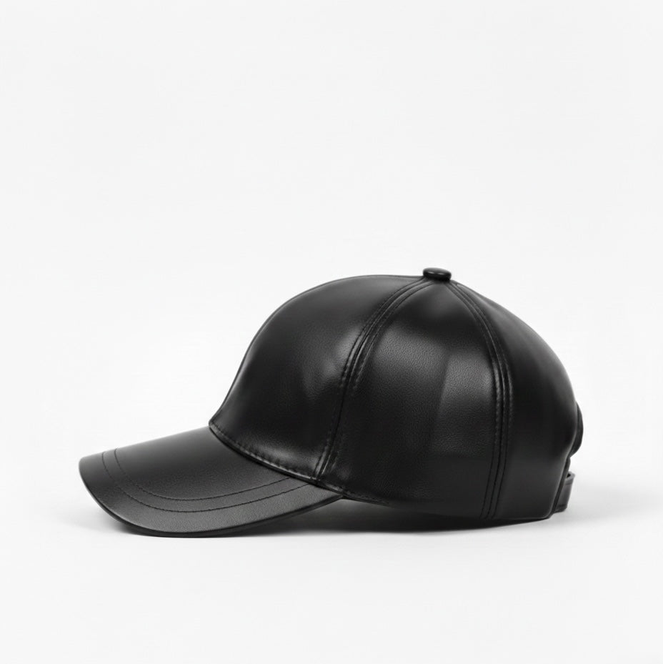 Casquette en Cuir - Marine