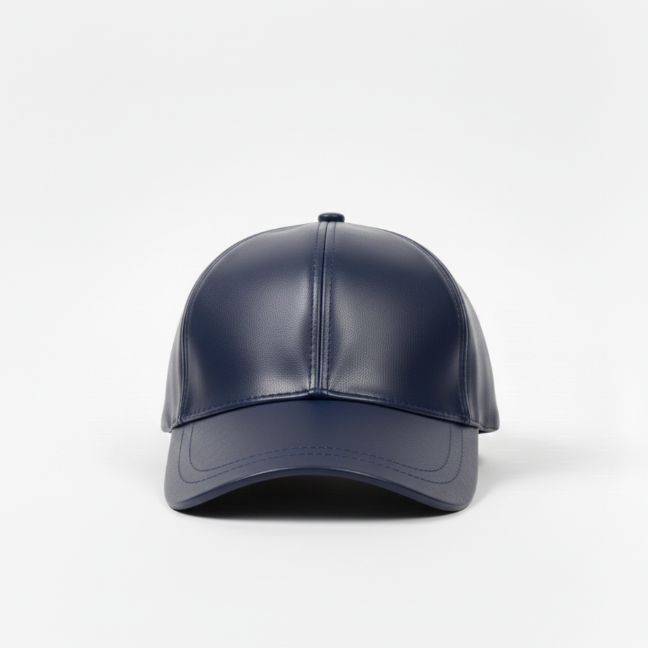 Casquette en Cuir - Marine