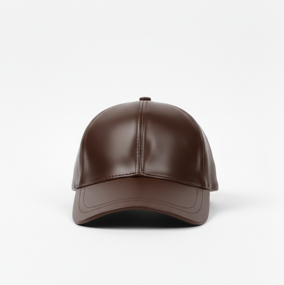 Casquette en Cuir - Vin
