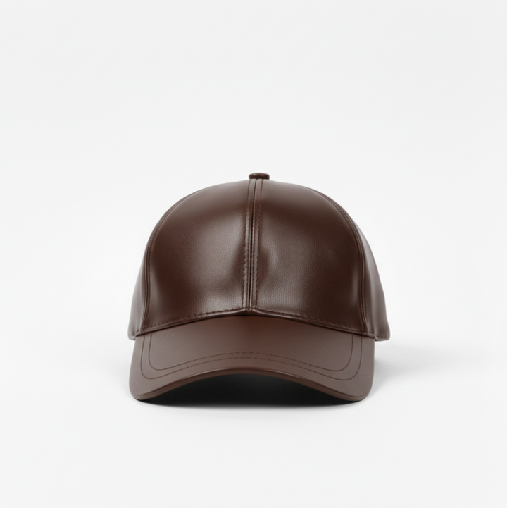 Casquette en Cuir - Vin