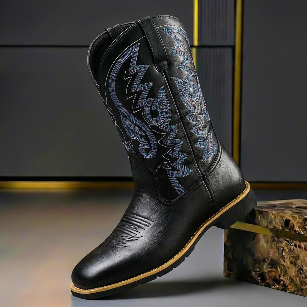 Bottes en Cuir Véritable Anthony