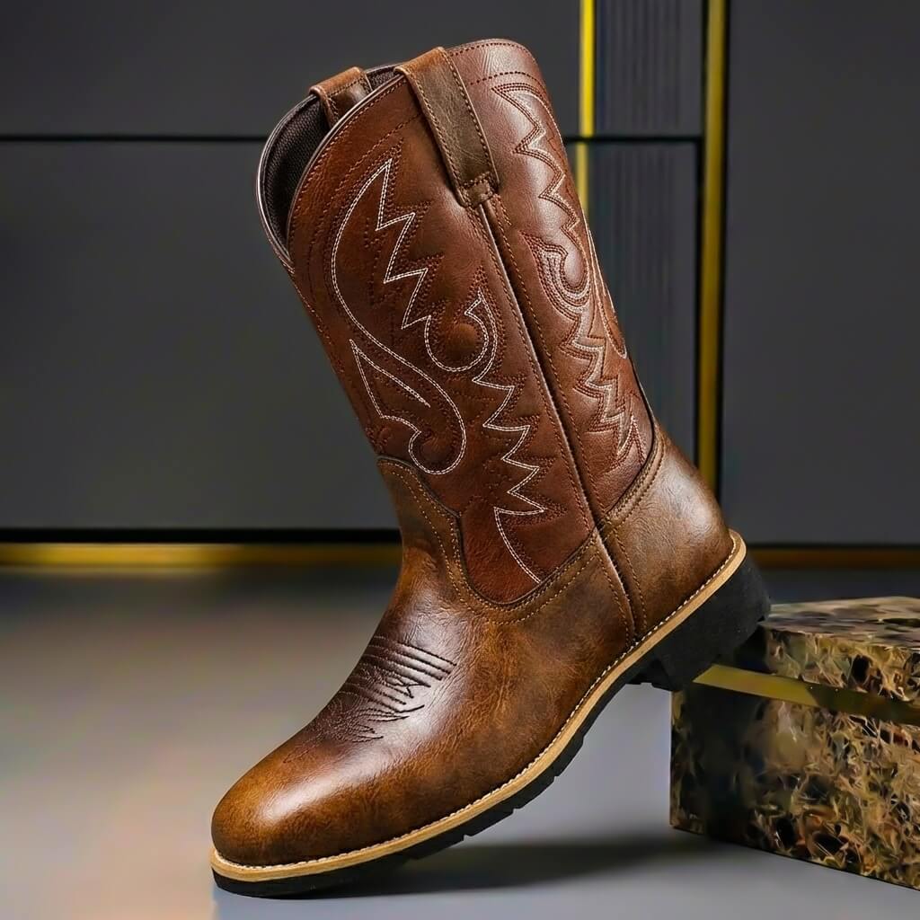 Bottes en Cuir Véritable Anthony