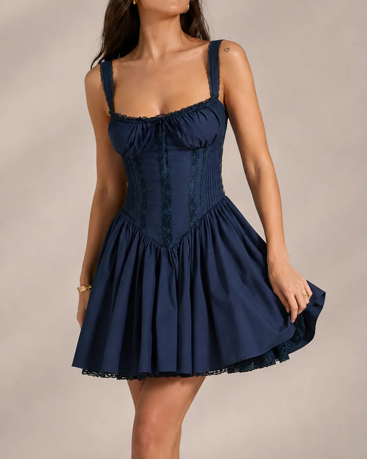 Elara | Robe Mini Corset Off-Shoulder
