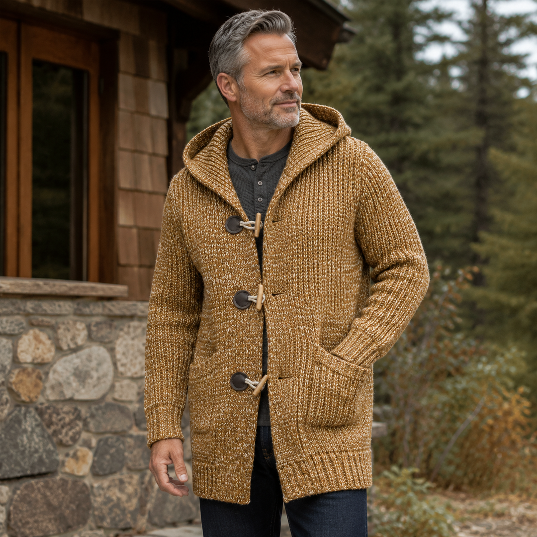 Malo | Cardigan long à capuche