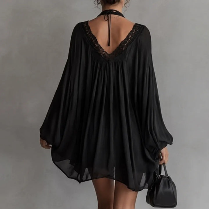 Lucia | Robe Tunique en Chiffon avec Dentelle