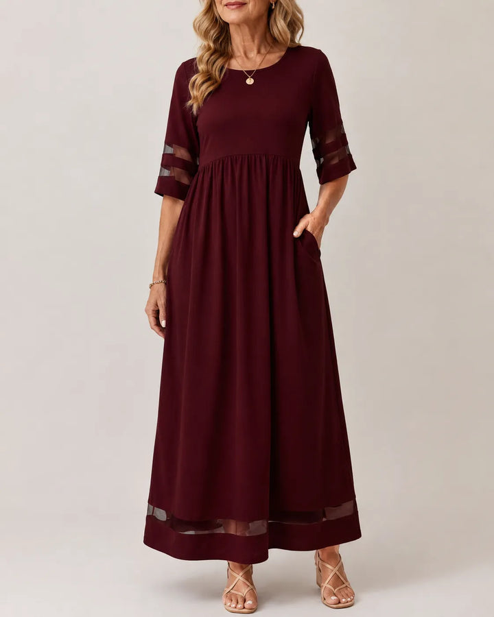Aubrey™ – Robe Midi Flatteuse et Lissante pour le Ventre