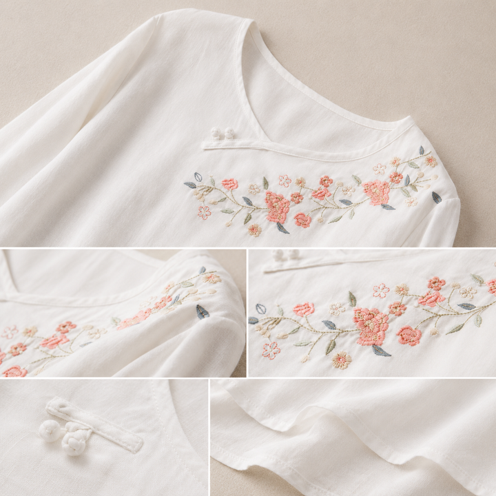 Blouse en Coton Lin Amoura