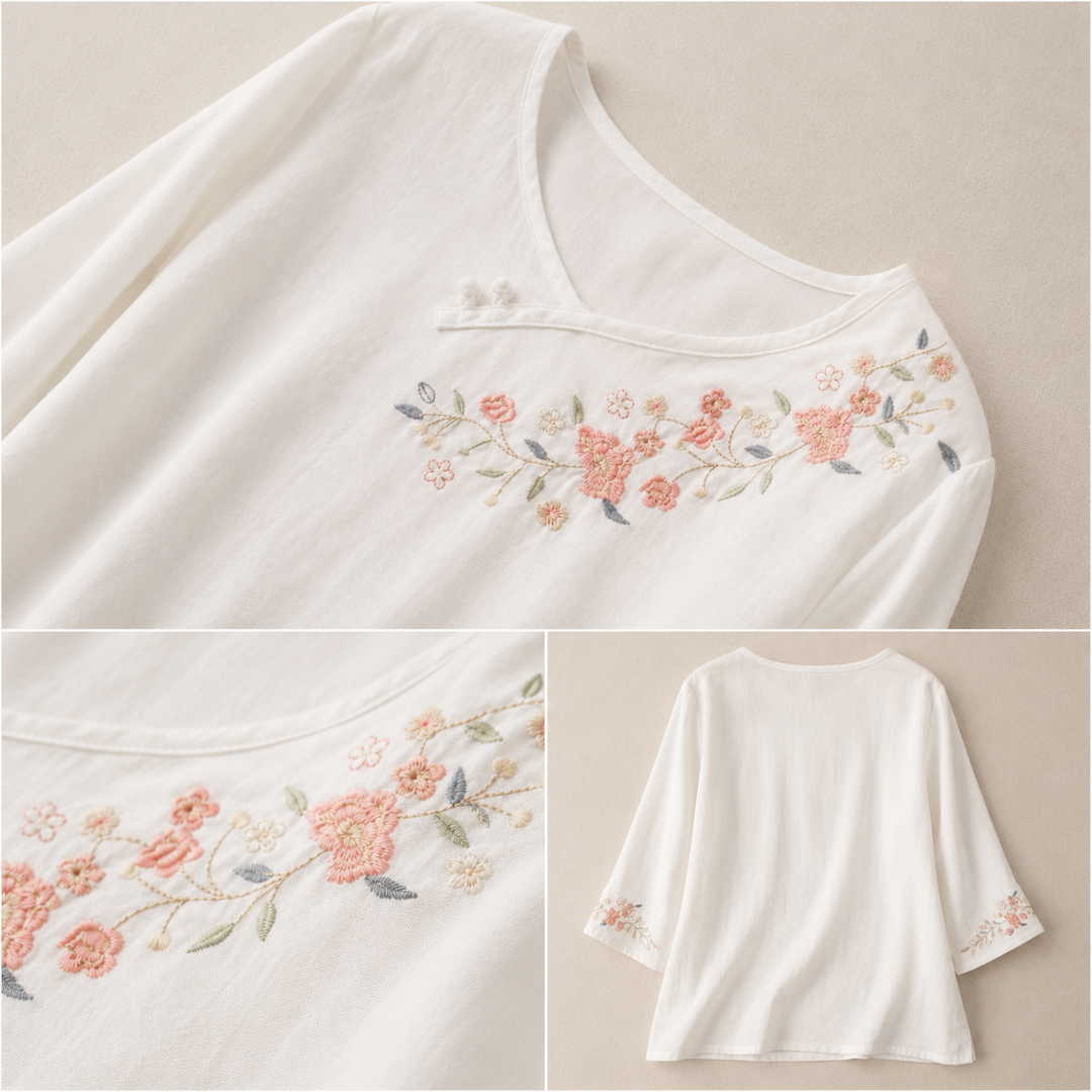 Blouse en Coton Lin Amoura