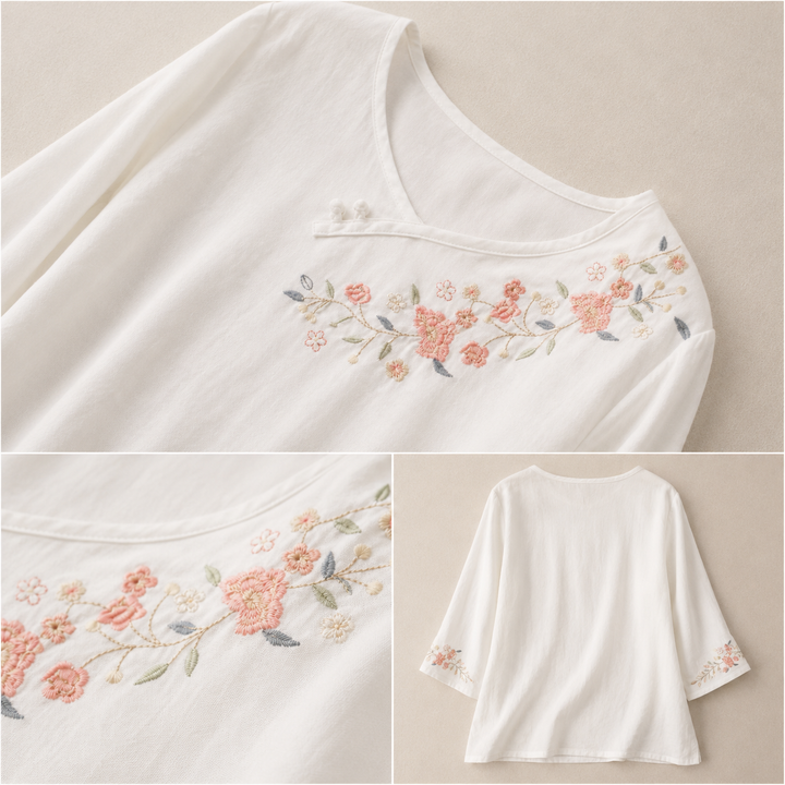 Blouse en Coton Lin Amoura