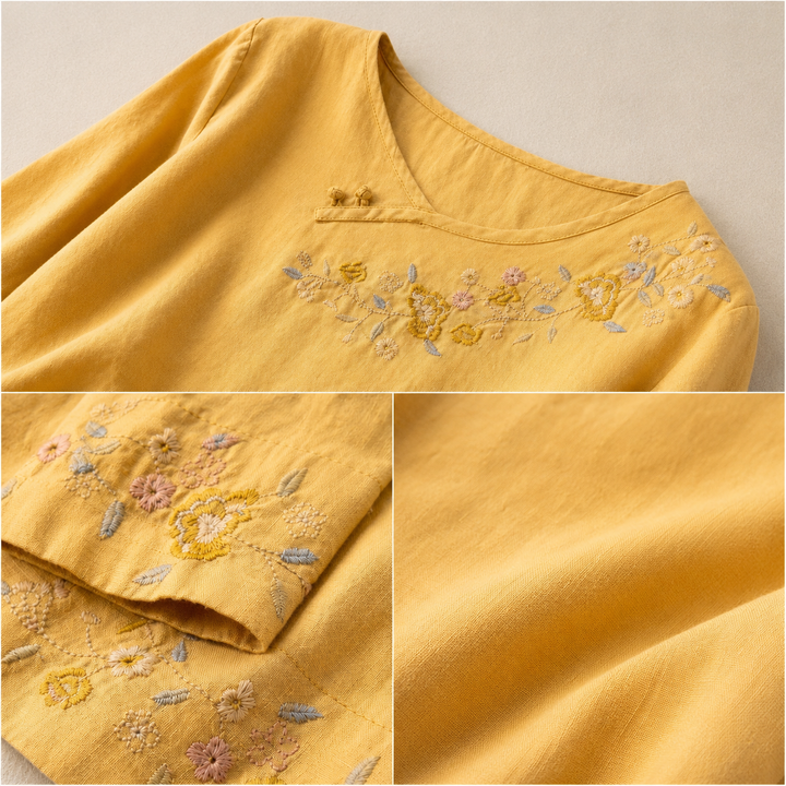 Blouse en Coton Lin Amoura