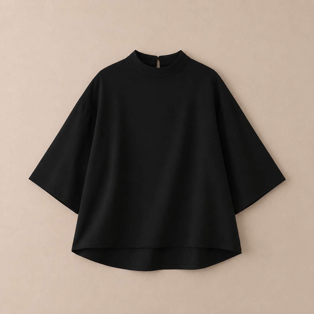 Blouse à col montant Amélie